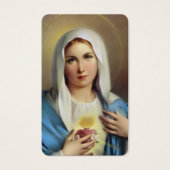 Gebed Kaarten | Italiaanse Maria Visitekaartje (Voorkant)