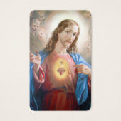 Gebed Kaarten | Jezus Heilig Hart Visitekaartje (Voorkant)