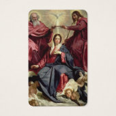 Gebed Kaarten | Kroning van de Maagd Visitekaartje (Voorkant)