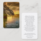 Gebed Kaarten | Lake Mountain Deluxe Visitekaartje (Voorkant / Achterkant)