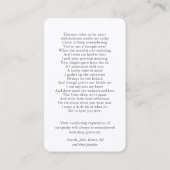 Gebed Kaarten | Lake Sunset - Deluxe Visitekaartje (Achterkant)