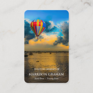 Gebed Kaarten   Lake Sunset Deluxe Visitekaartje