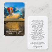 Gebed Kaarten | Lake Sunset Deluxe Visitekaartje (Voorkant / Achterkant)