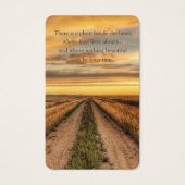 Gebed Kaarten | Land Sunset Visitekaartje (Voorkant)