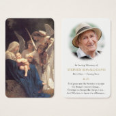 Gebed Kaarten | Liedje van Engelen Visitekaartje (Voorkant /achterkant)