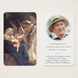 Gebed Kaarten Liedje van Engelen Visitekaartje