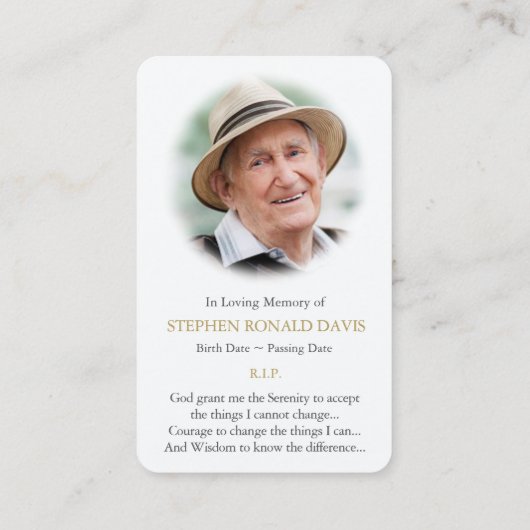 Gebed Kaarten | Lone Tree 1 - Deluxe Visitekaartje (Achterkant)