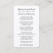 Gebed Kaarten | Lone Tree 3 - Deluxe Visitekaartje (Achterkant)