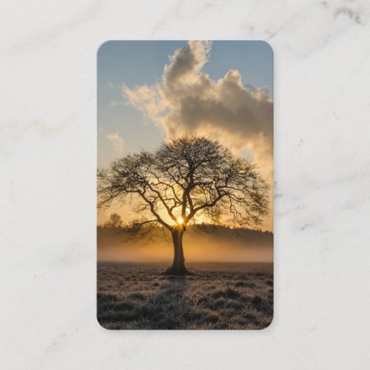 Gebed Kaarten | Lone Tree 4 Visitekaartje (Voorkant)