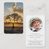 Gebed Kaarten | Lone Tree Deluxe 01 Visitekaartje (Voorkant / Achterkant)