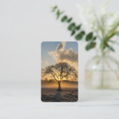 Gebed Kaarten | Lone Tree Deluxe Visitekaartje (Staand voorkant)