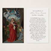 Gebed Kaarten | Maagd en Kind Visitekaartjes (Voorkant /achterkant)