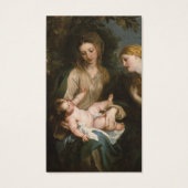 Gebed Kaarten | Madonna & Kind & St Catherine Visitekaartjes (Voorkant)