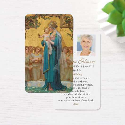 Gebed Kaarten | Madonna & Kind Visitekaartje (Bureau)