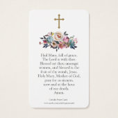 Gebed Kaarten | Maria en Baby Jezus 01 Visitekaartje (Achterkant)