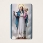 Gebed Kaarten | Mary 12 sterren Visitekaartje (Voorkant)