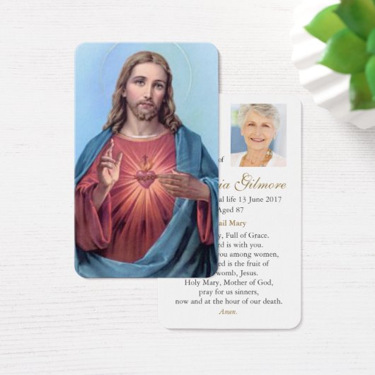 Gebed Kaarten | Meest liefdevolle hart Visitekaartje (Bureau)