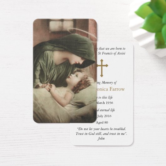 Gebed Kaarten | Moeder Maria Visitekaartje (Bureau)