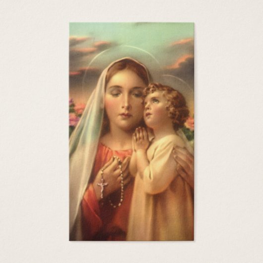 Gebed Kaarten | Moeders Toewijding Visitekaartje (Voorkant)