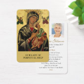 Gebed Kaarten | Onze Lieve Vrouw Eeuwige Hulp Visitekaartje (Bureau)