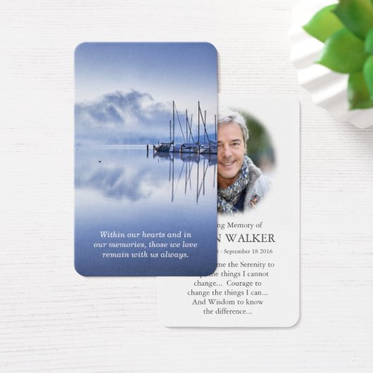 Gebed Kaarten | Serene wateren Visitekaartje (Bureau)