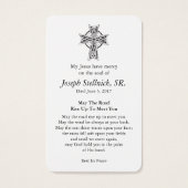 Gebed Kaarten | Shamrock 2 Visitekaartje (Achterkant)