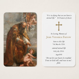 Gebed Kaarten   Sint-Augustinus 5 Visitekaartje