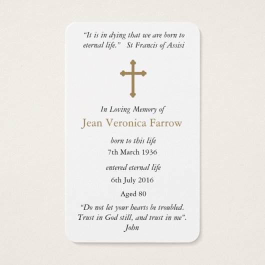 Gebed Kaarten | Sint-Augustinus 5 Visitekaartje (Achterkant)