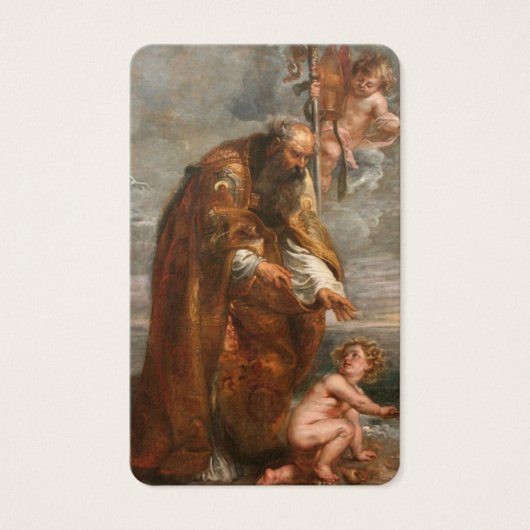 Gebed Kaarten | Sint-Augustinus 5 Visitekaartje (Voorkant)