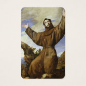 Gebed Kaarten | Sint-Franciscus van Assisi 01 Visitekaartje (Voorkant)