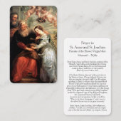 Gebed Kaarten | St Anne & St Joachim Visitekaartje (Voorkant / Achterkant)