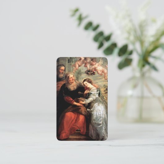 Gebed Kaarten | St Anne & St Joachim Visitekaartje (Staand voorkant)