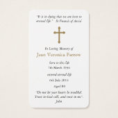 Gebed Kaarten | St Anthony 3 Visitekaartje (Achterkant)