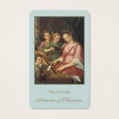 Gebed Kaarten | St. Cecilia 1 Visitekaartjes (Voorkant)