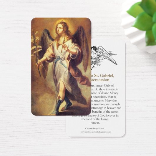 Gebed Kaarten | St. Gabriel 1 Visitekaartje (Bureau)