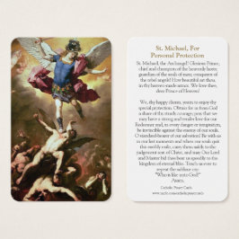 Gebed Kaarten | St. Michael 1 Visitekaartjes