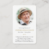 Gebed Kaarten | St. Paul & Foto Visitekaartje (Achterkant)