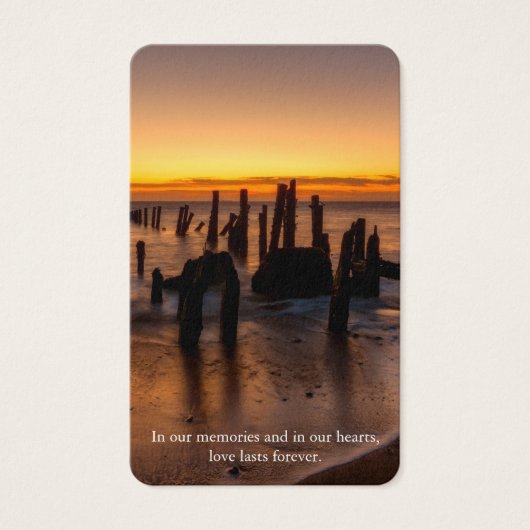 Gebed Kaarten | Sunset Peace Visitekaartje (Voorkant)