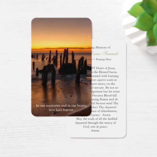 Gebed Kaarten | Sunset Peace Visitekaartje (Bureau)