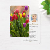 Gebed Kaarten | Tulpenboeket Visitekaartje (Bureau)