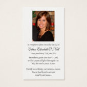 Gebed Kaarten | voogd engel 3 Visitekaartje (Achterkant)