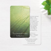 Gebed Kaarten | Vreedzaam bos Visitekaartje (Bureau)