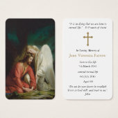 Gebed Kaarten | Wapens van een engel Visitekaartje (Voorkant /achterkant)