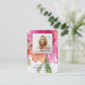 Gebed Kaarten | Waterverf Florals Maxi Visitekaartje (Staand voorkant)