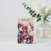 Gebed Kaarten | Zoete Magnolia - Deluxe Visitekaartje (Staand voorkant)