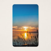 Gebed Kaarten | Zonsondergang riet Visitekaartje (Voorkant)