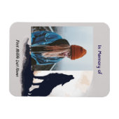 Gebed Lone Wolf Howling Dier Magneet (Horizontaal)