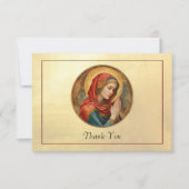 Gebed Maagd Maria Rooms-Katholieke Begrafenis Bedankkaart (Voorkant)
