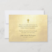 Gebed Maagd Maria Rooms-Katholieke Begrafenis Bedankkaart (Achterkant)