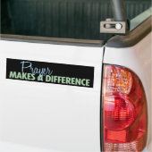 Gebed maakt het verschil (fris zwart) bumpersticker (Op Truck)